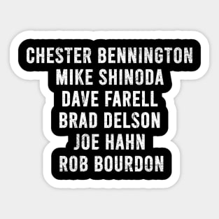 Linkin Park Band Member Type Sticker